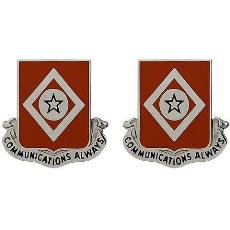 212th Signal Battalion Unit Crest (Communications Always)